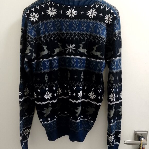 You Look Ugly Today, Men's/Adult Long Sleeved, Christmas/Holiday Sweater - Picture 5 of 5